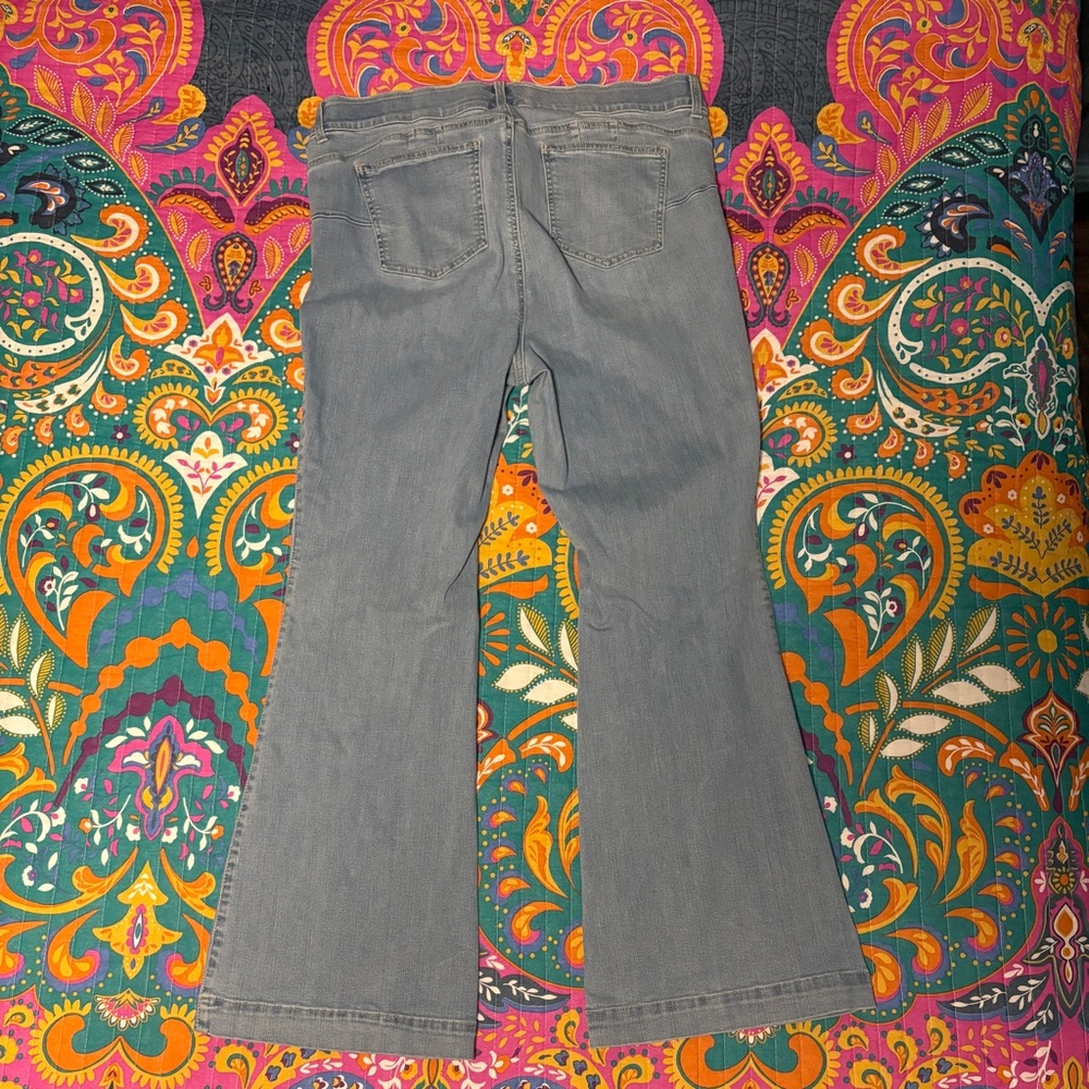 Torrid Light Blue Bombshell Flares - image 3